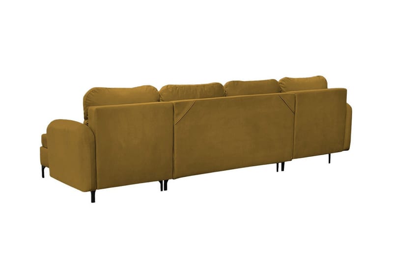 Knocklong 4-sits Hörnbäddsoffa NO_BRAND Yellow-Green - Möbler - Soffa - Bäddsoffa - Hörnbäddsoffa