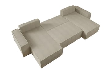 Knocklong 4-sits Hörnbäddsoffa NO_BRAND Yellow - Möbler - Soffa - Bäddsoffa - Hörnbäddsoffa