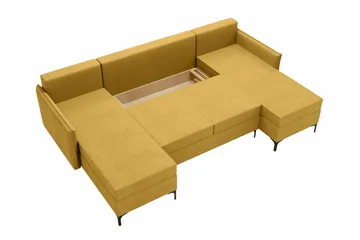 Knocklong 4-sits Hörnbäddsoffa - Rosa - Möbler - Soffa - Bäddsoffa - Hörnbäddsoffa