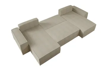 Knocklong 4-sits Hörnbäddsoffa - Rosa - Möbler - Soffa - Bäddsoffa - Hörnbäddsoffa