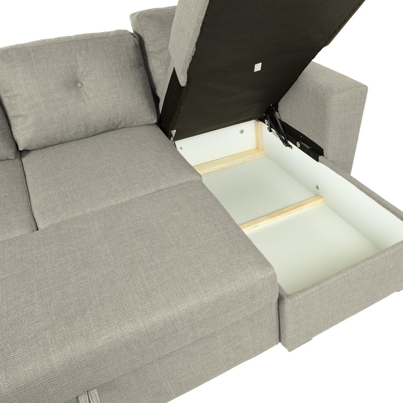 Hörnbäddsoffa Korsvik - Beige - Möbler - Soffa - Bäddsoffa - Hörnbäddsoffa