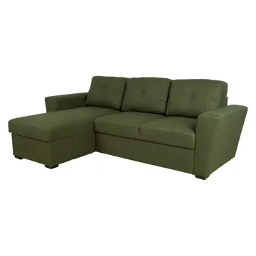 Hörnbäddsoffa Korsvik - Grön - Möbler - Soffa - Bäddsoffa - Bäddsoffa längsbäddad