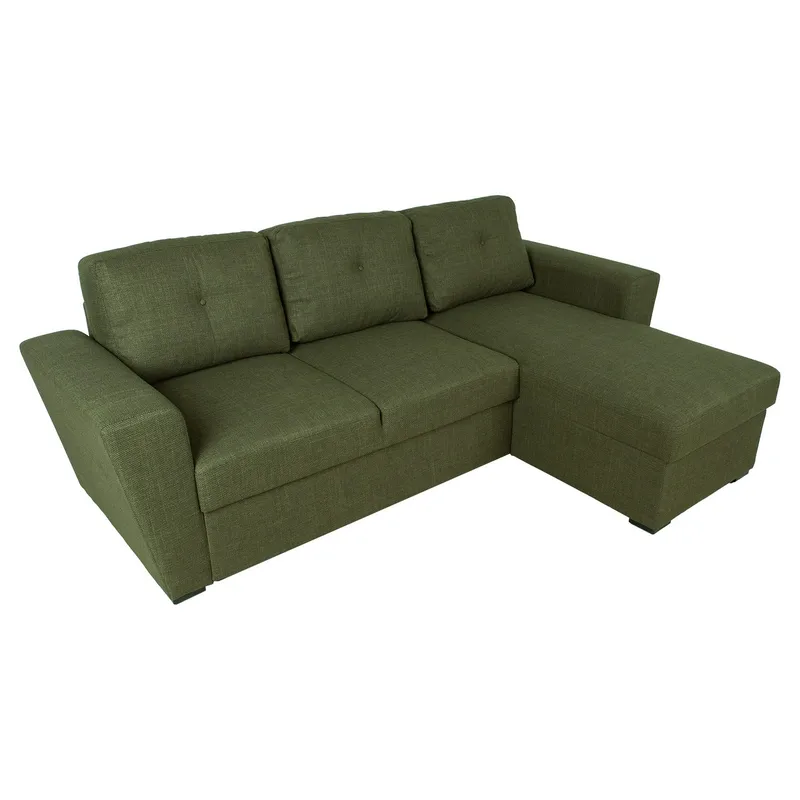 Hörnbäddsoffa Korsvik - Grön - Möbler - Soffa - Bäddsoffa - Bäddsoffa längsbäddad