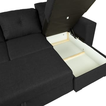 Hörnbäddsoffa Korsvik - Mörkgrå - Möbler - Soffa - Bäddsoffa - Hörnbäddsoffa
