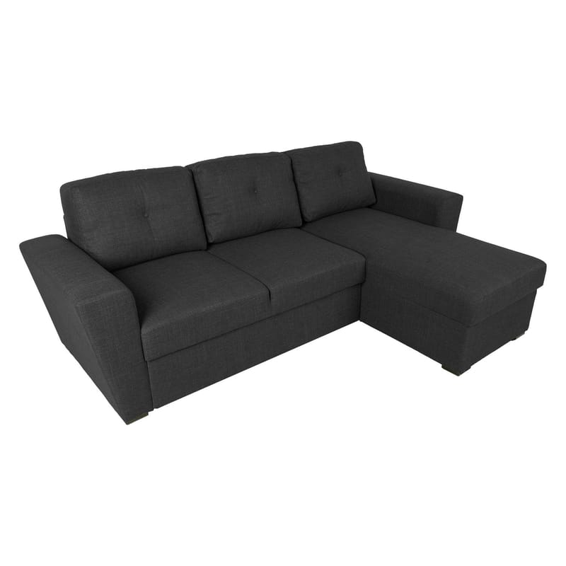 Hörnbäddsoffa Korsvik - Mörkgrå - Möbler - Soffa - Bäddsoffa - Hörnbäddsoffa