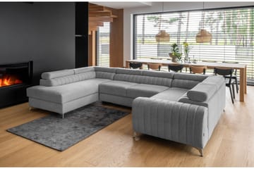 Kotori Hörnbäddsoffa m. Schäslong - Ljusgrå - Möbler - Soffa - Bäddsoffa - Hörnbäddsoffa