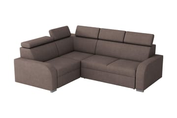 Lavona Bäddhörnsoffa Vändbar - Brun - Möbler - Soffa - Bäddsoffa - Hörnbäddsoffa