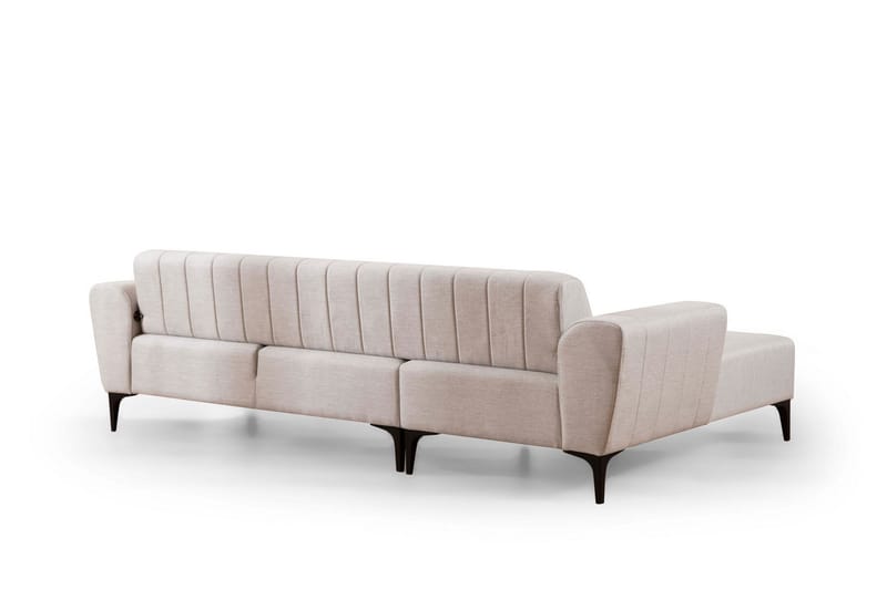 Lilesville Bäddsoffa med divan - Beige - Möbler - Soffa - Bäddsoffa - Hörnbäddsoffa