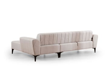 Lilesville Bäddsoffa med divan - Beige - Möbler - Soffa - Bäddsoffa - Hörnbäddsoffa