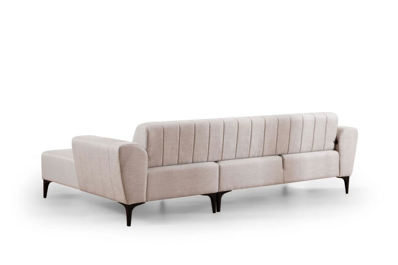 Lilesville Bäddsoffa med divan - Beige - Möbler - Soffa - Bäddsoffa - Hörnbäddsoffa