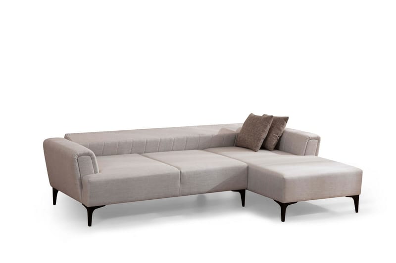 Lilesville Bäddsoffa med divan - Beige - Möbler - Soffa - Bäddsoffa - Hörnbäddsoffa