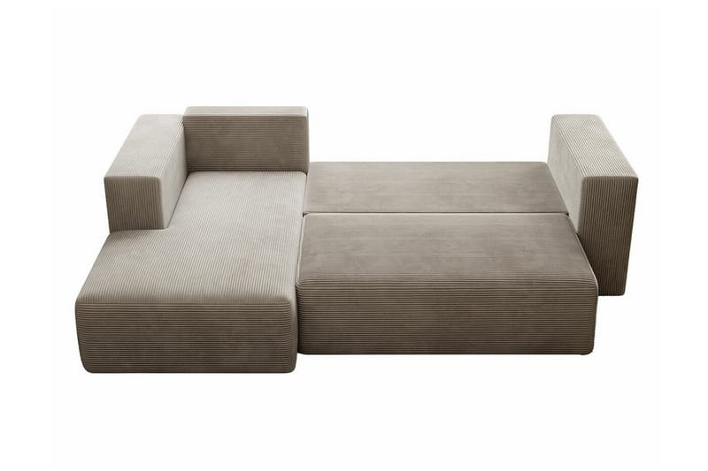 Listowel 3-sits Höger Hörnbäddsoffa 121x205 cm med Förvaring i Manchester - Terrakotta - Möbler - Soffa - Bäddsoffa - Bäddsoffa divan