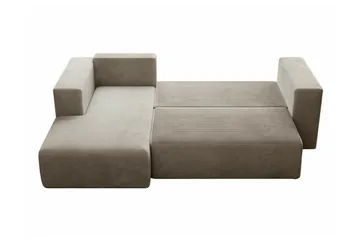 Listowel 3-sits Hörnbäddsoffa beige - Möbler - Soffa - Bäddsoffa - Bäddsoffa divan