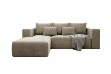 Listowel 3-sits Hörnbäddsoffa beige - Möbler - Soffa - Bäddsoffa - Bäddsoffa divan