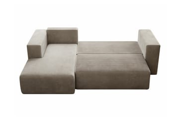 Listowel 3-sits Hörnbäddsoffa Beige/Light beige - Möbler - Soffa - Bäddsoffa - Bäddsoffa divan
