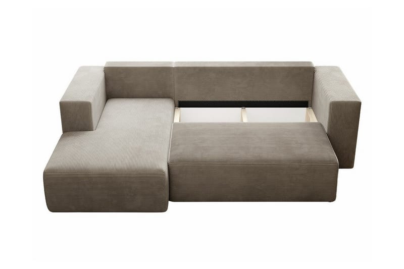 Listowel 3-sits Hörnbäddsoffa Beige/Light beige - Möbler - Soffa - Bäddsoffa - Bäddsoffa divan
