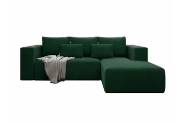 Listowel 3-sits Hörnbäddsoffa Green - Möbler - Soffa - Bäddsoffa - Bäddsoffa divan