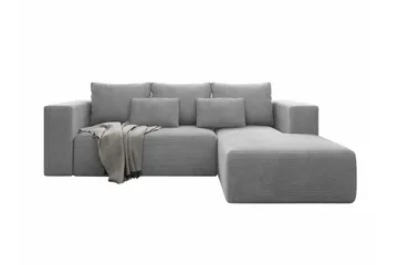 Listowel 3-sits Hörnbäddsoffa Light grey/Dark grey - Möbler - Soffa - Bäddsoffa - Bäddsoffa divan
