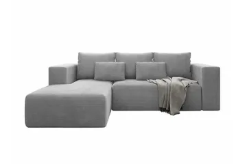 Listowel 3-sits Hörnbäddsoffa Light grey/Dark grey - Möbler - Soffa - Bäddsoffa - Bäddsoffa divan