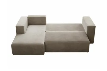 Listowel 3-sits Hörnbäddsoffa NO_BRAND beige - Möbler - Soffa - Bäddsoffa - Bäddsoffa divan