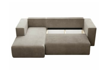 Listowel 3-sits Hörnbäddsoffa NO_BRAND beige - Möbler - Soffa - Bäddsoffa - Bäddsoffa divan