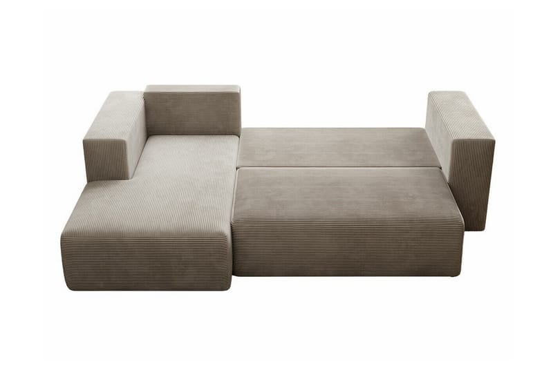 Listowel 3-sits Hörnbäddsoffa NO_BRAND Beige/Light beige - Möbler - Soffa - Bäddsoffa - Bäddsoffa divan