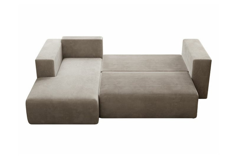 Listowel 3-sits Hörnbäddsoffa NO_BRAND Brown - Möbler - Soffa - Bäddsoffa - Bäddsoffa divan