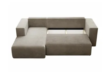 Listowel 3-sits Hörnbäddsoffa NO_BRAND Dark blue - Möbler - Soffa - Bäddsoffa - Bäddsoffa divan