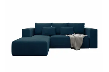Listowel 3-sits Hörnbäddsoffa NO_BRAND Dark blue - Möbler - Soffa - Bäddsoffa - Bäddsoffa divan