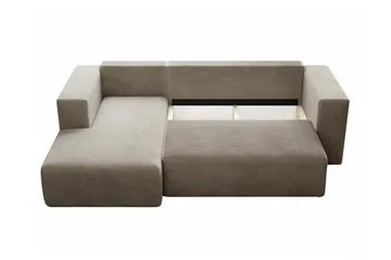 Listowel 3-sits Hörnbäddsoffa NO_BRAND Dark green - Möbler - Soffa - Bäddsoffa - Bäddsoffa divan