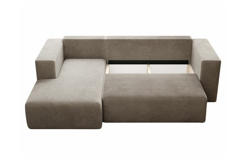 Listowel 3-sits Hörnbäddsoffa NO_BRAND Light grey/Dark grey - Möbler - Soffa - Bäddsoffa - Bäddsoffa divan