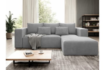Listowel 3-sits Hörnbäddsoffa NO_BRAND Light grey/Dark grey - Möbler - Soffa - Bäddsoffa - Bäddsoffa divan