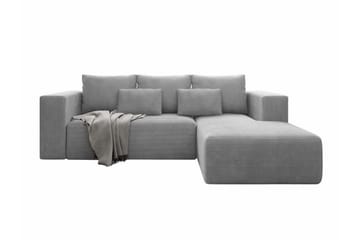 Listowel 3-sits Hörnbäddsoffa NO_BRAND Light grey/Dark grey - Möbler - Soffa - Bäddsoffa - Bäddsoffa divan