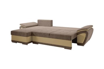 Listowel 3-sits Hörnbäddsoffa NO_BRAND White - Möbler - Soffa - Bäddsoffa - Bäddsoffa divan
