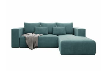 Listowel 3-sits Hörnbäddsoffa Turquoise - Möbler - Soffa - Bäddsoffa - Bäddsoffa divan
