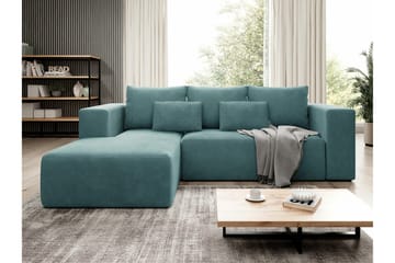 Listowel 3-sits Hörnbäddsoffa Turquoise - Möbler - Soffa - Bäddsoffa - Bäddsoffa divan