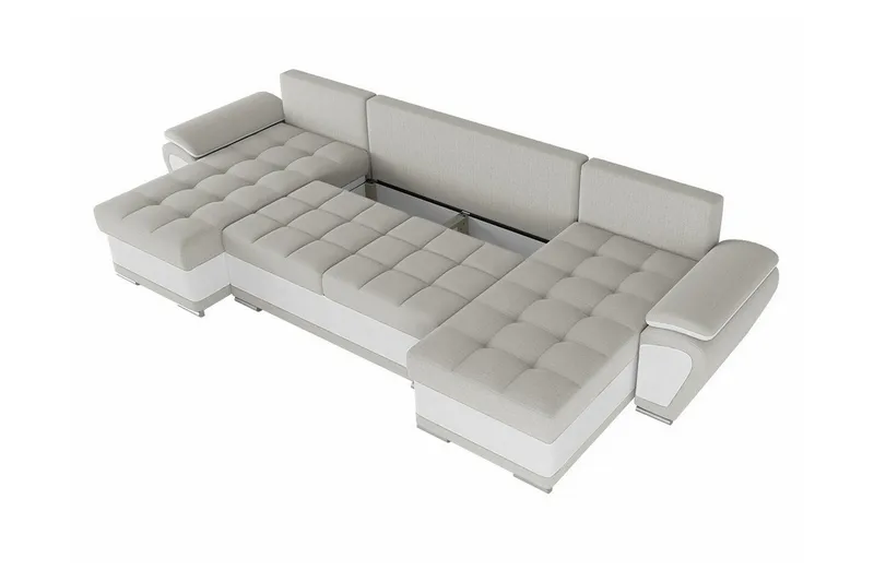 Listowel 4-sits Hörnbäddsoffa Dark grey/Light grey - Möbler - Soffa - Bäddsoffa - Hörnbäddsoffa