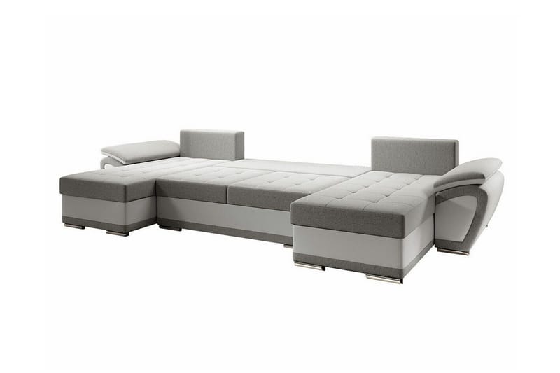 Listowel 4-sits Hörnbäddsoffa NO_BRAND Dark grey/Light grey - Möbler - Soffa - Bäddsoffa - Bäddsoffa divan