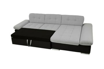 Lomux 3-sits Höger Bäddsoffa 129x240 cm med Förvaring i Manchestertyg - Blå - Möbler - Soffa - Bäddsoffa - Bäddsoffa divan