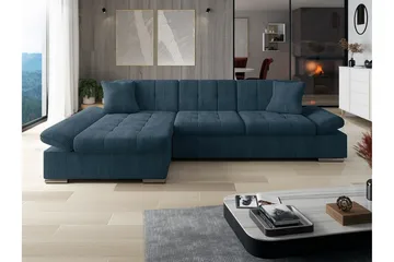 Lomux 3-sits Hörnbäddsoffa blue - Möbler - Soffa - Bäddsoffa - Bäddsoffa längsbäddad