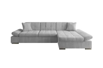 Lomux 3-sits Hörnbäddsoffa Light grey/Dark grey - Möbler - Soffa - Bäddsoffa - Bäddsoffa längsbäddad