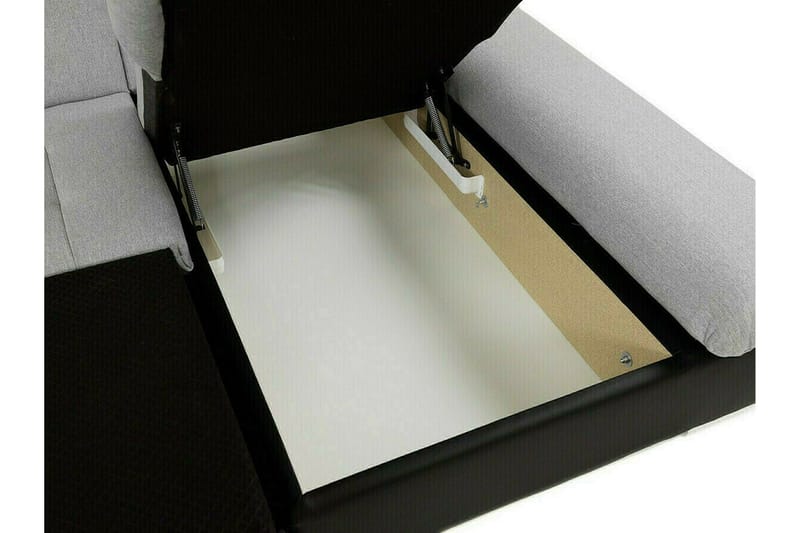 Lomux 3-sits Hörnbäddsoffa Ljusgrå - Möbler - Soffa - Bäddsoffa - Bäddsoffa längsbäddad