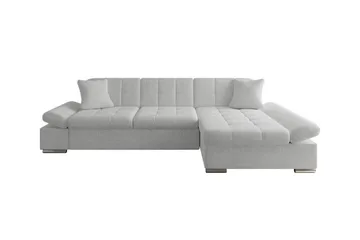 Lomux 3-sits Hörnbäddsoffa Ljusgrå - Möbler - Soffa - Bäddsoffa - Bäddsoffa längsbäddad