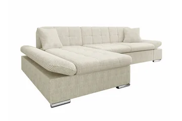 Lomux 3-sits Hörnbäddsoffa NO_BRAND beige - Möbler - Soffa - Bäddsoffa - Bäddsoffa divan