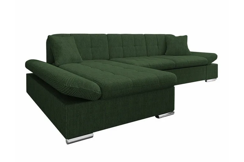 Lomux 3-sits Hörnbäddsoffa NO_BRAND Dark green
