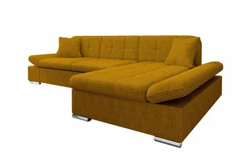 Lomux 3-sits Hörnbäddsoffa NO_BRAND Dark yellow - Möbler - Soffa - Bäddsoffa - Hörnbäddsoffa
