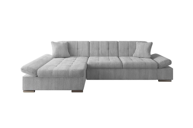 Lomux 3-sits Hörnbäddsoffa NO_BRAND Ljusgrå - Möbler - Soffa - Bäddsoffa - Hörnbäddsoffa