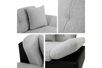 Lomux 3-sits Hörnbäddsoffa NO_BRAND White - Möbler - Soffa - Bäddsoffa - Hörnbäddsoffa