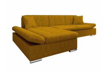 Lomux 3-sits Hörnbäddsoffa NO_BRAND Yellow - Möbler - Soffa - Bäddsoffa - Hörnbäddsoffa