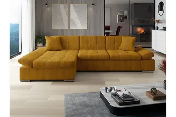 Lomux 3-sits Hörnbäddsoffa Yellow - Möbler - Soffa - Bäddsoffa - Hörnbäddsoffa